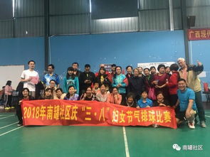 南罐社区2018年“三八”妇女节气排球赛 活力绽放，巾帼风采